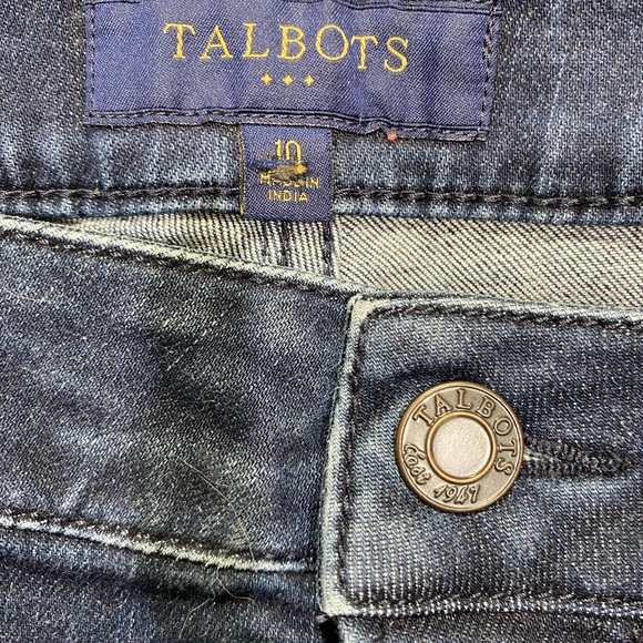 Talbots Dark Wash Curvy Fit Straight Leg Stretch Jeans | Women’s 10 - Picture 8 of 11